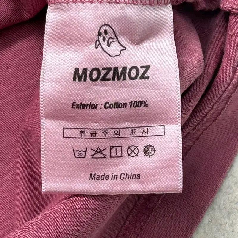 MOZMOZ 스파이더 오버핏 피그먼트 반팔티 핑크 2 7