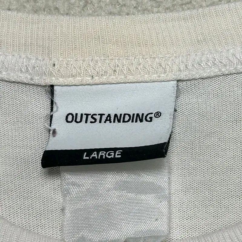 OUTSTANDING 프린팅 반팔티 화이트 L 7