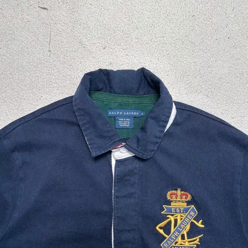 RALPH LAUREN 럭비티 네이비 L 6