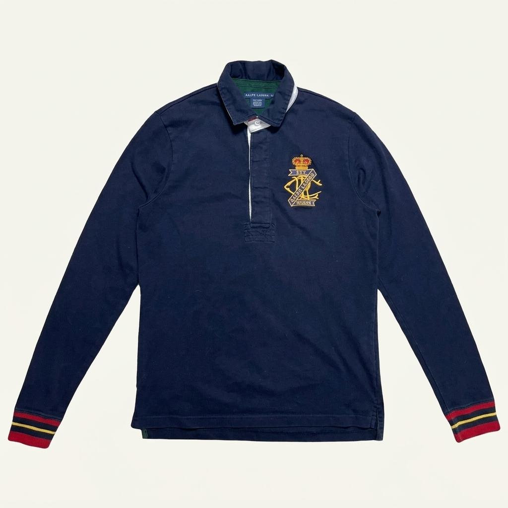 RALPH LAUREN 럭비티 네이비 L 1