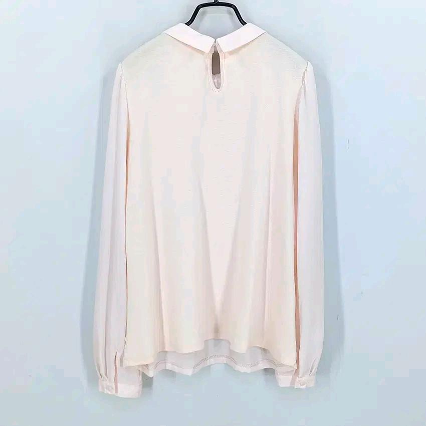 플라스틱아일랜드 여성 춘추 쉬폰 블라우스 핑크85 (HU44361) 3