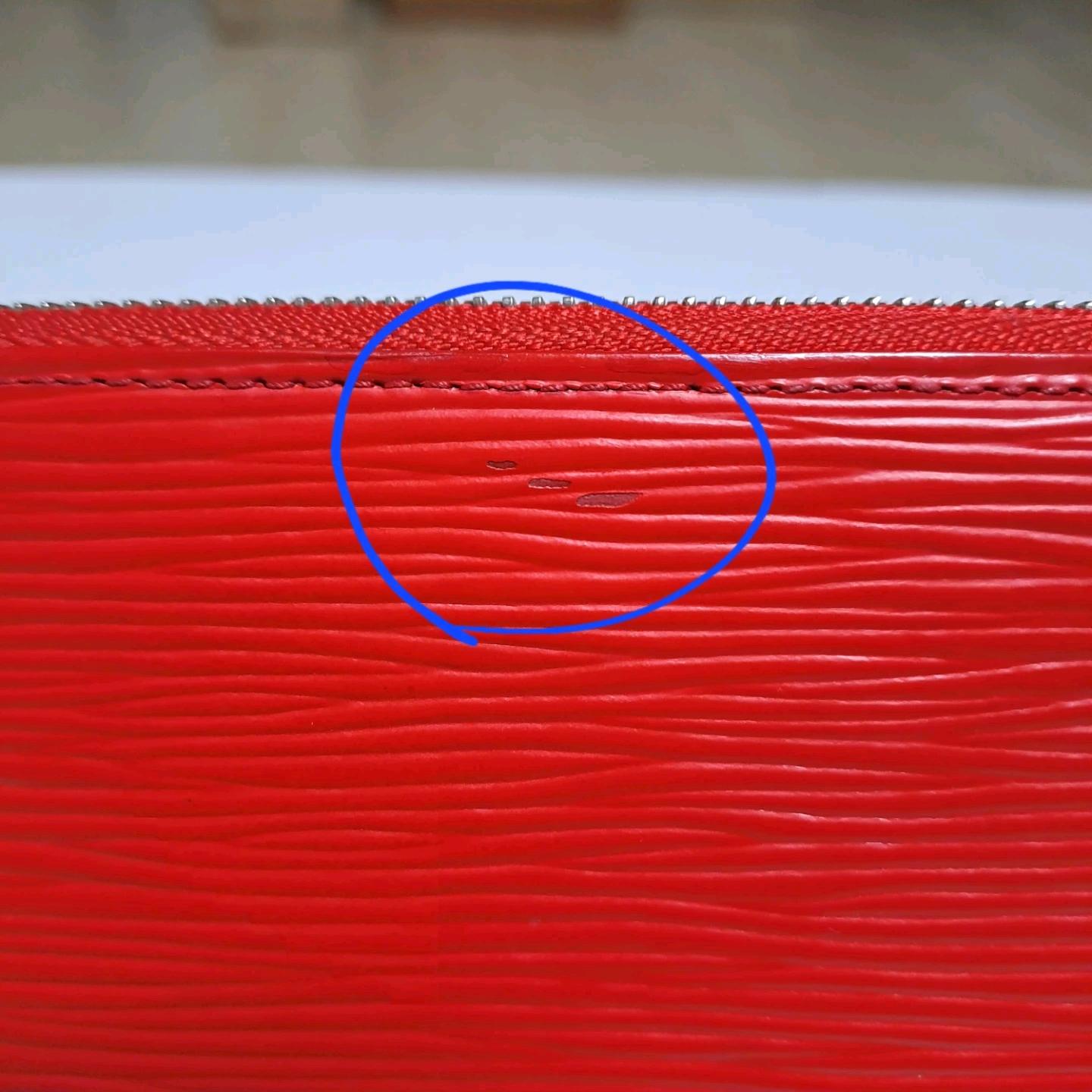 [100%/정품] 루이비통 에피 가죽 장지갑 레드, 루이비통지갑,루이비통장지갑 6