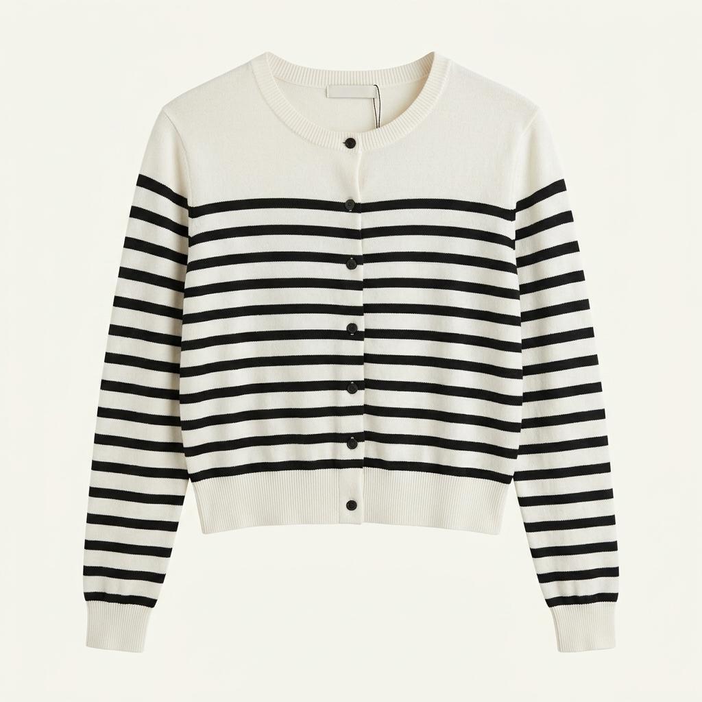 H&M 스트라이프 라운드넥 가디건 1