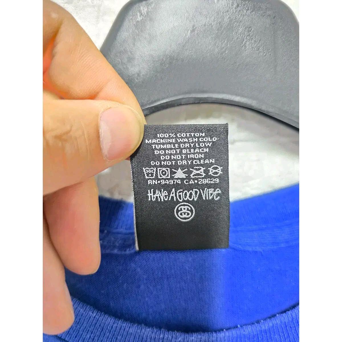 L 스투시 나이키 S&S컬렉션 블루 반팔 티 D655 4