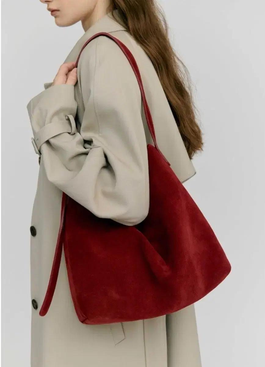 르베인 Annus Hobo Bag 레드 (리얼 스웨이드) 3