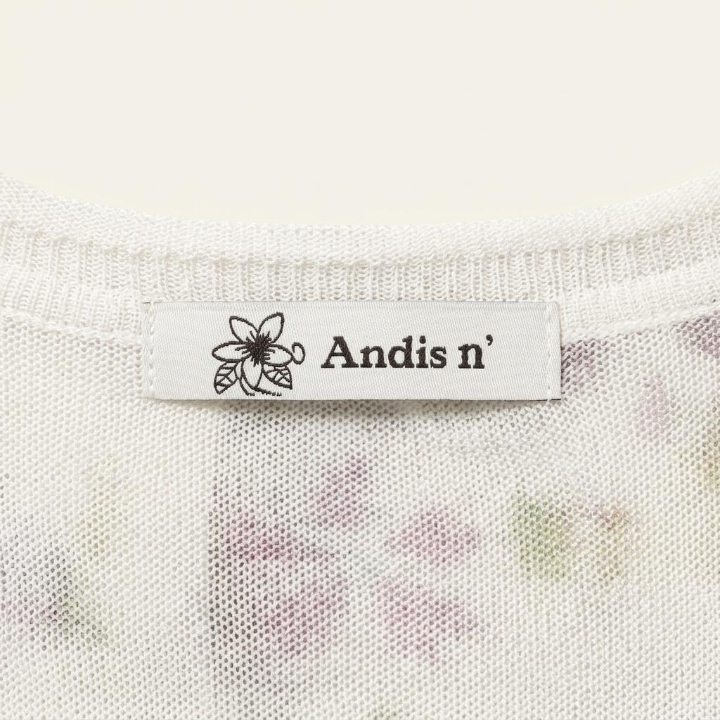 Andis n' 플로럴 자수 린넨 혼방 가디건 1