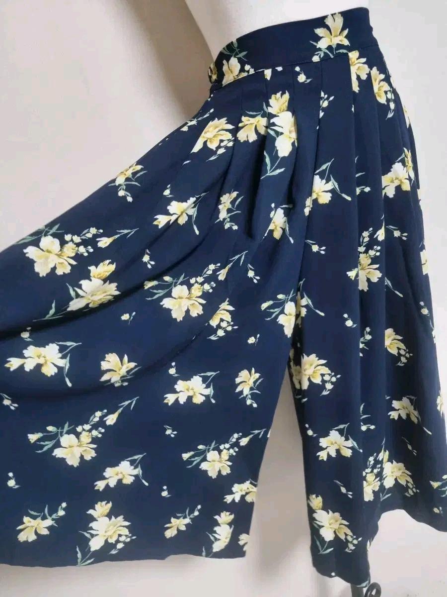 P40 네이비 플라워 팬츠 4
