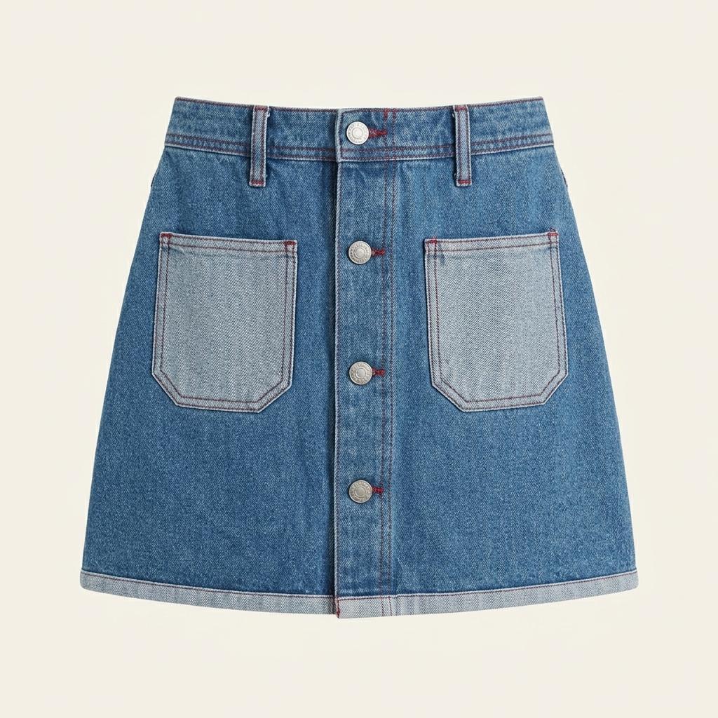 DS7 데님 미니스커트 청치마 1