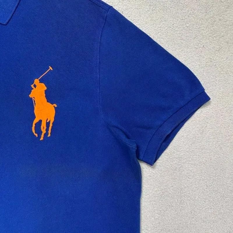 POLO RALPH LAUREN 빅포니 반팔 카라티 블루  XL 4