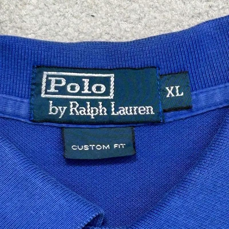POLO RALPH LAUREN 빅포니 반팔 카라티 블루  XL 9