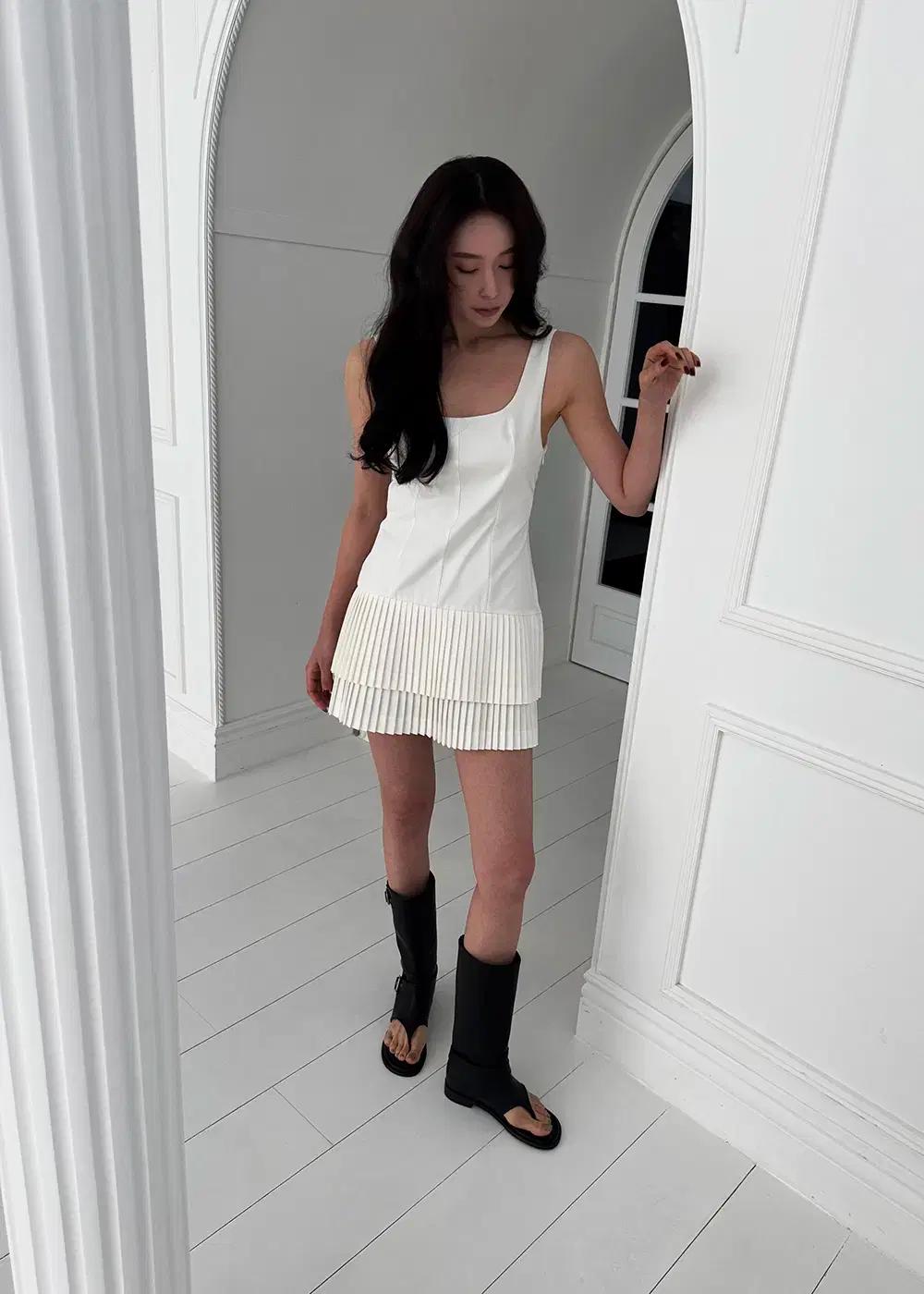 @9543 빈티지 바이커 하프부츠 2.5cm 쪼리부츠 245 블랙-새상품 3