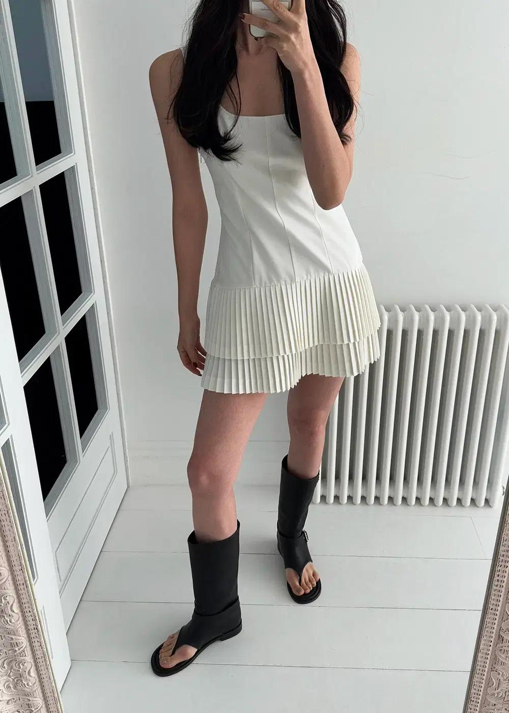 @9543 빈티지 바이커 하프부츠 2.5cm 쪼리부츠 225 블랙-새상품 5