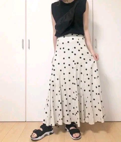 지나시스(JEANASIS) 리넨도트스커트 2