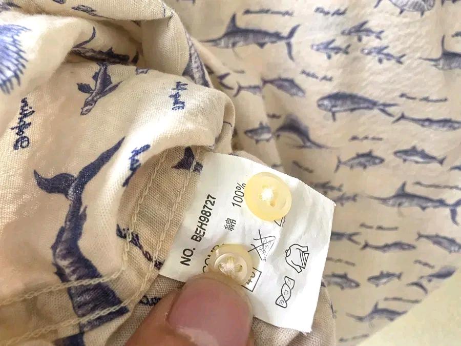 블랑그레이시 피싱패턴 셔츠 8