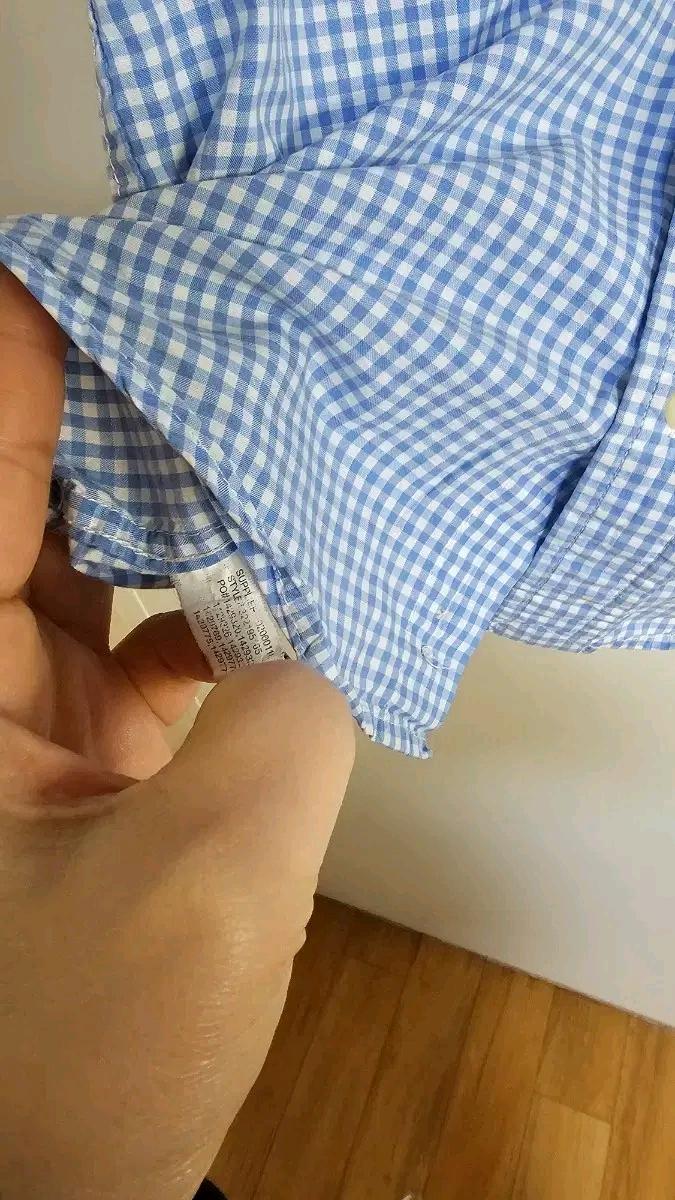 랄프로렌 키즈 체크 반팔 셔츠 6 5