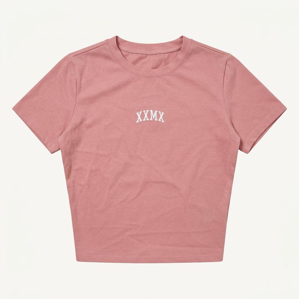 XXMX 핑크 로고 반팔 티셔츠 1