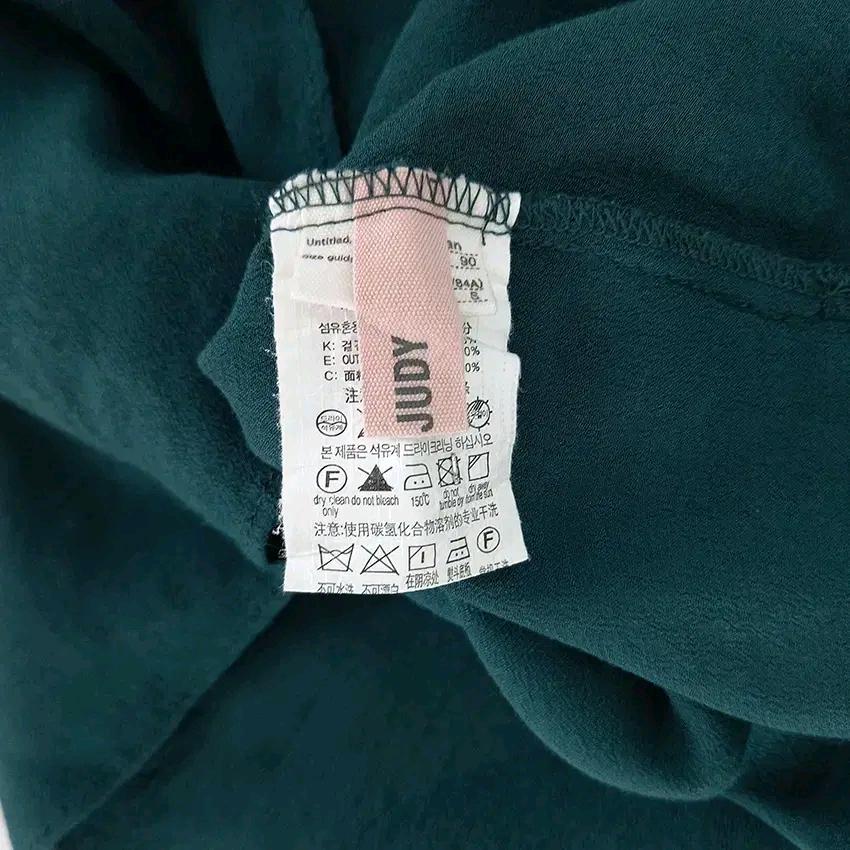 쥬시쥬디 여 춘하 하늘하늘 시스루블라우스 딥그린90 (HU44438) 5