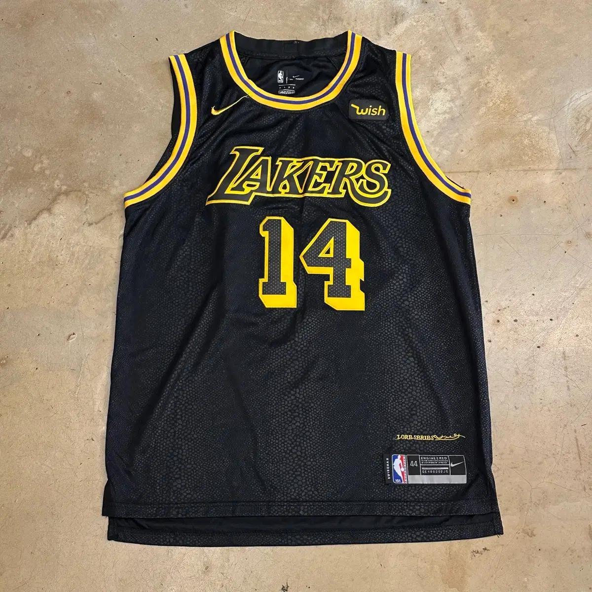 S 나이키 NBA LA 레이커스 17/18 시즌 No.14 잉그램 유니폼 4