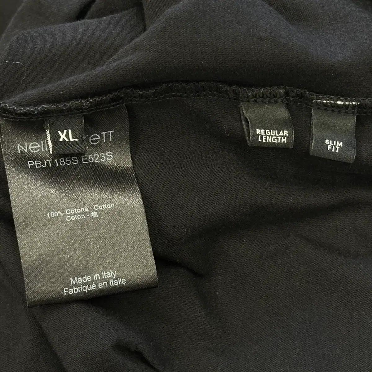 XL 닐바렛 블랙 프린팅 반팔티 6