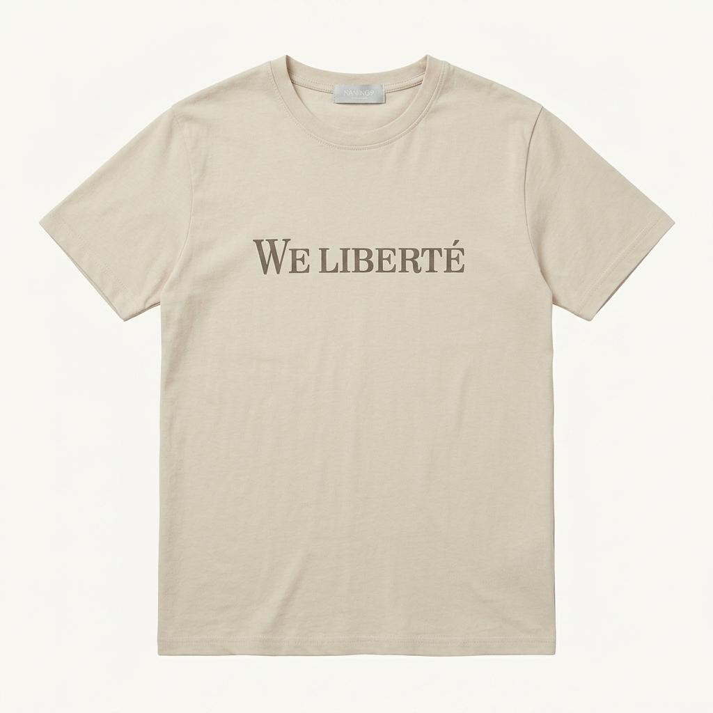 난닝구 WE LIBERTE 레터링 반팔 티셔츠 1