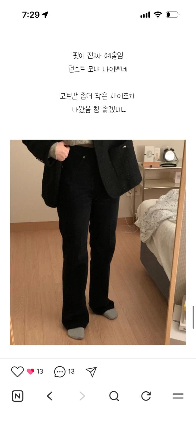 던스트 코듀로이 팬츠 블랙 4