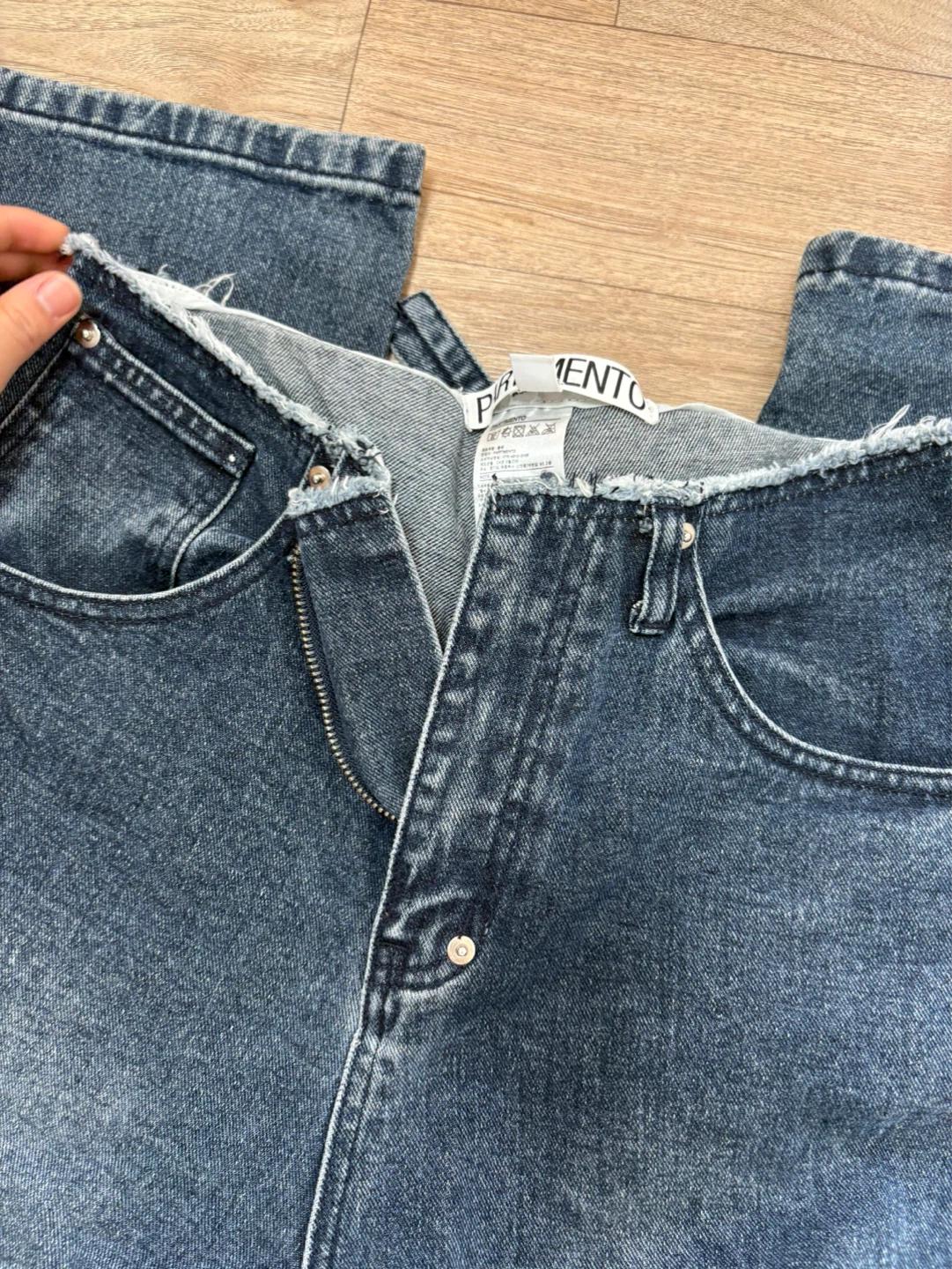파르티멘토 도트 프린팅 와이드 데님 4