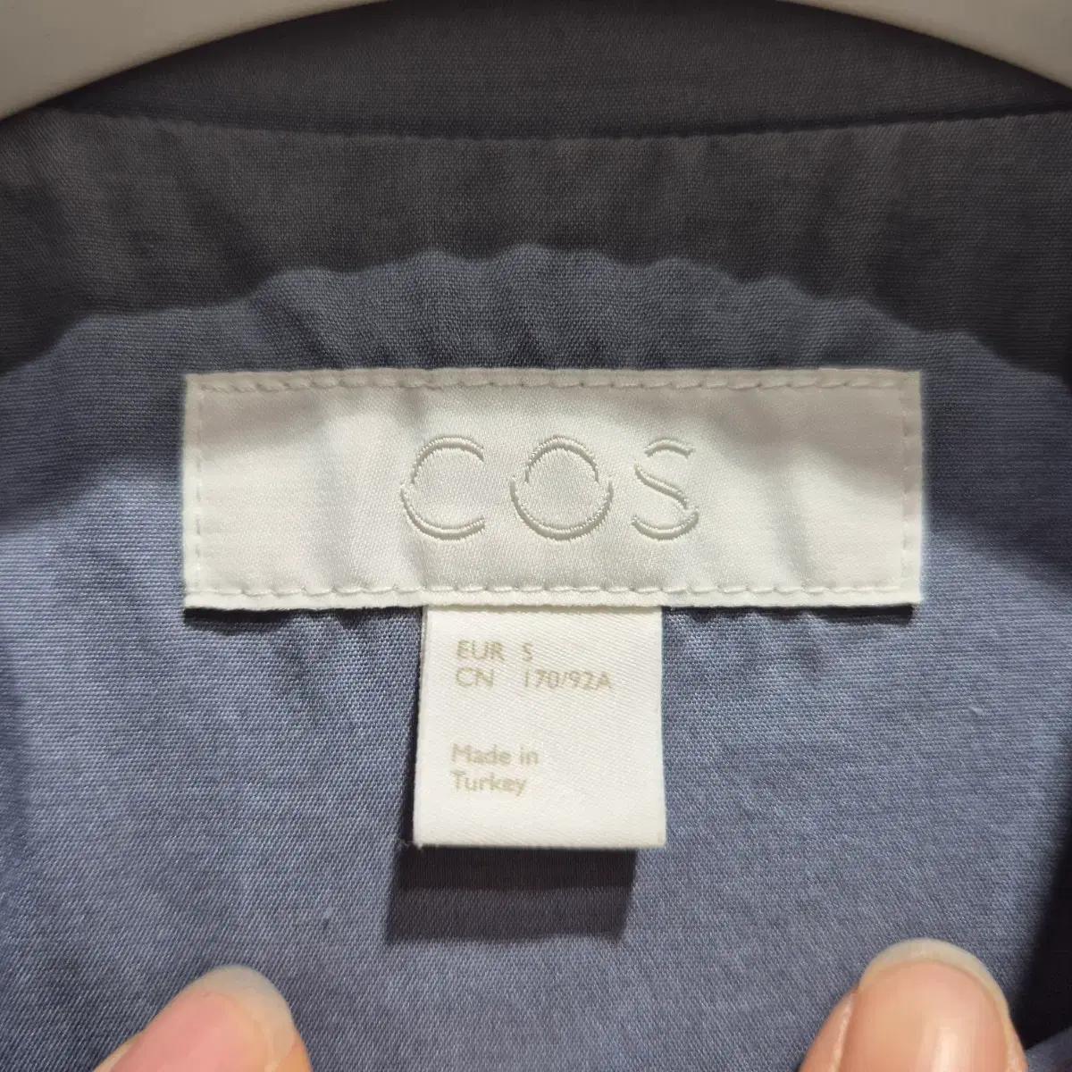 COS 코스 차이나카라 셔츠 블루 3