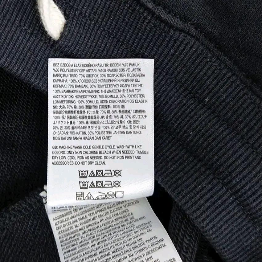 반스 남성 춘하 폴리혼방 면 밴딩반바지 블랙S (HU44473) 5