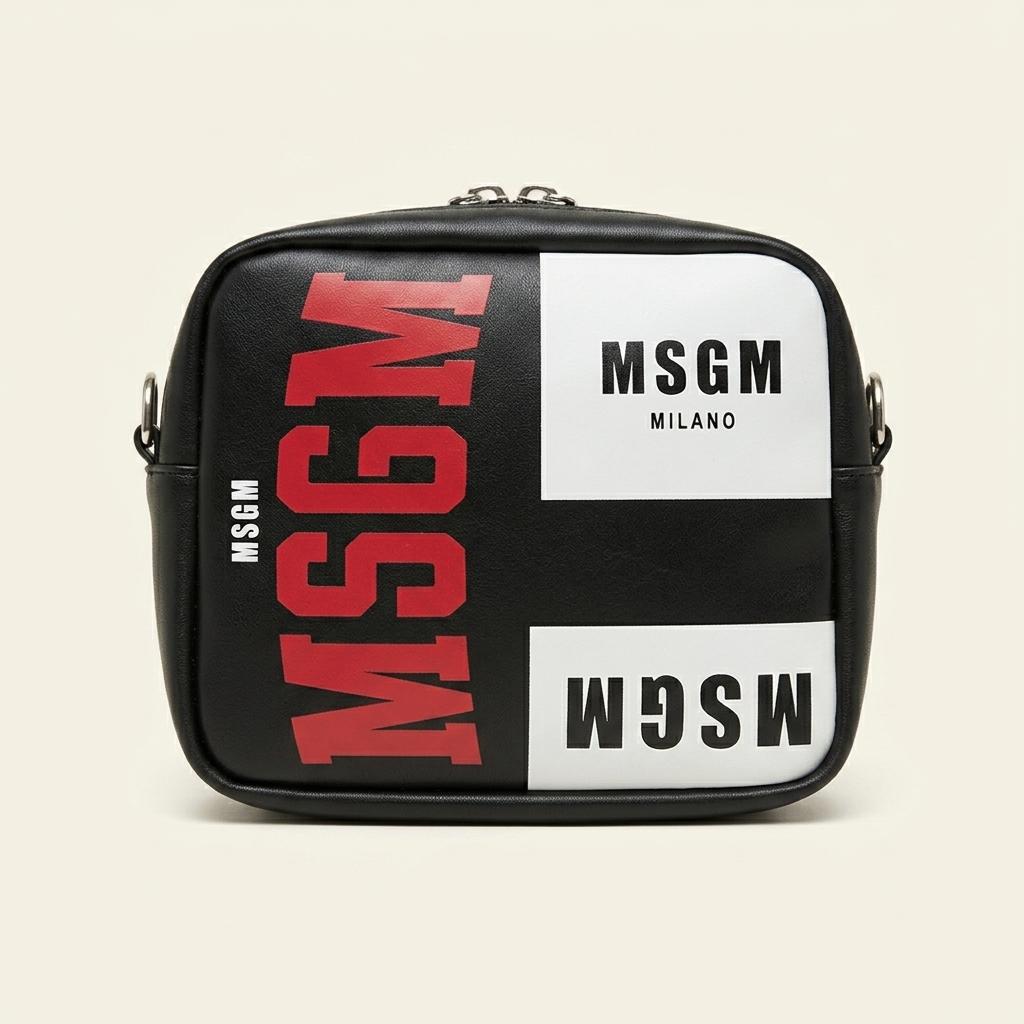 MSGM 로고 2웨이 크로스백 블랙 미사용 보관만 1