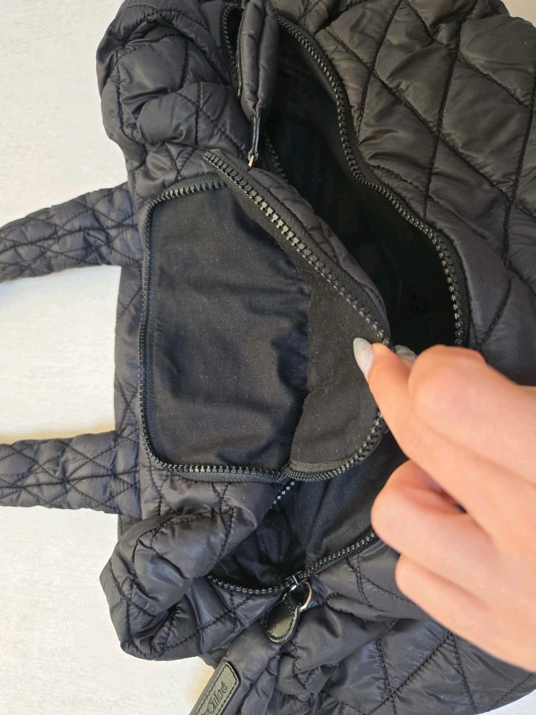 씨바이끌로에 블랙 퀼팅 토트백 대형 여행가방 남녀공용 7