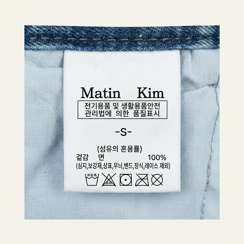 마뗑킴 카고 데님 와이드 팬츠 S 44-55 1