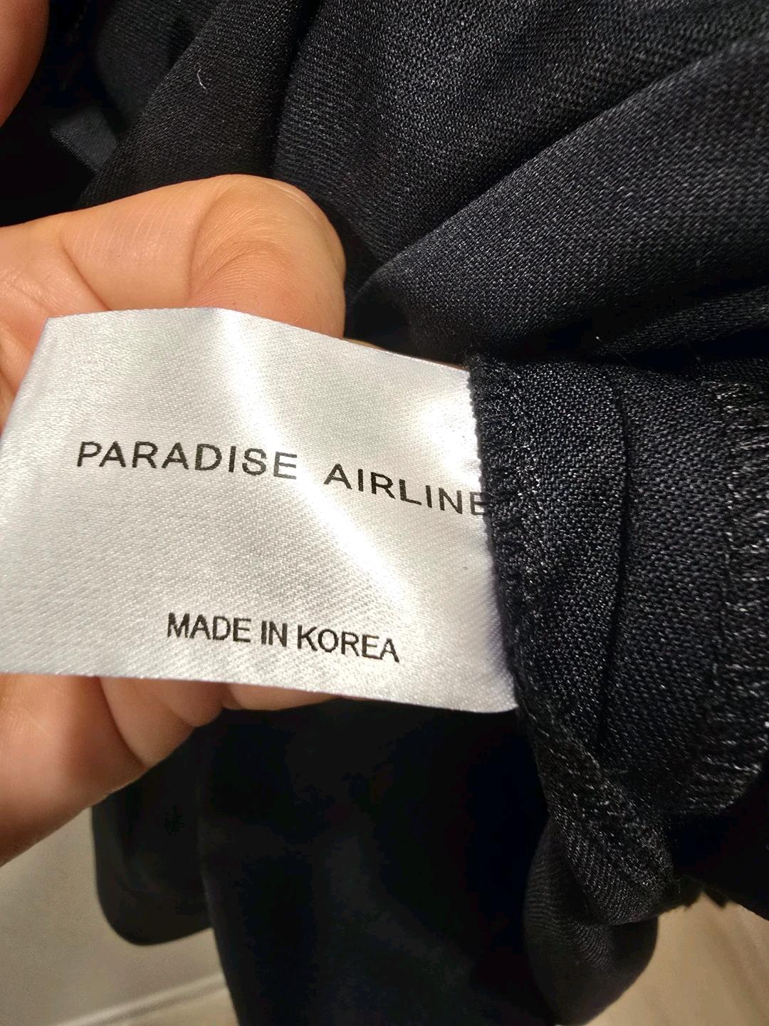 PARADISE AIRLINE 블랙 셔츠 원피스 38 새상품 6