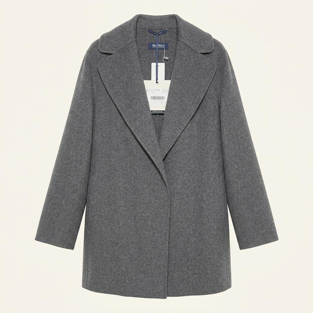 S Max Mara 폴도 핸드메이드 울 롱 코트42 한국사이즈66 1