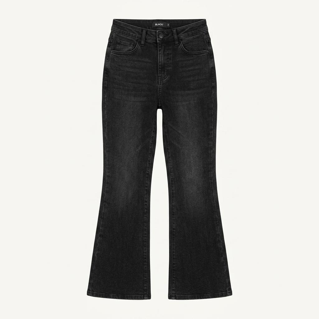 블랙업 [B-DENIM] SLIM BOOTS-CUT 001 - BLACK 1