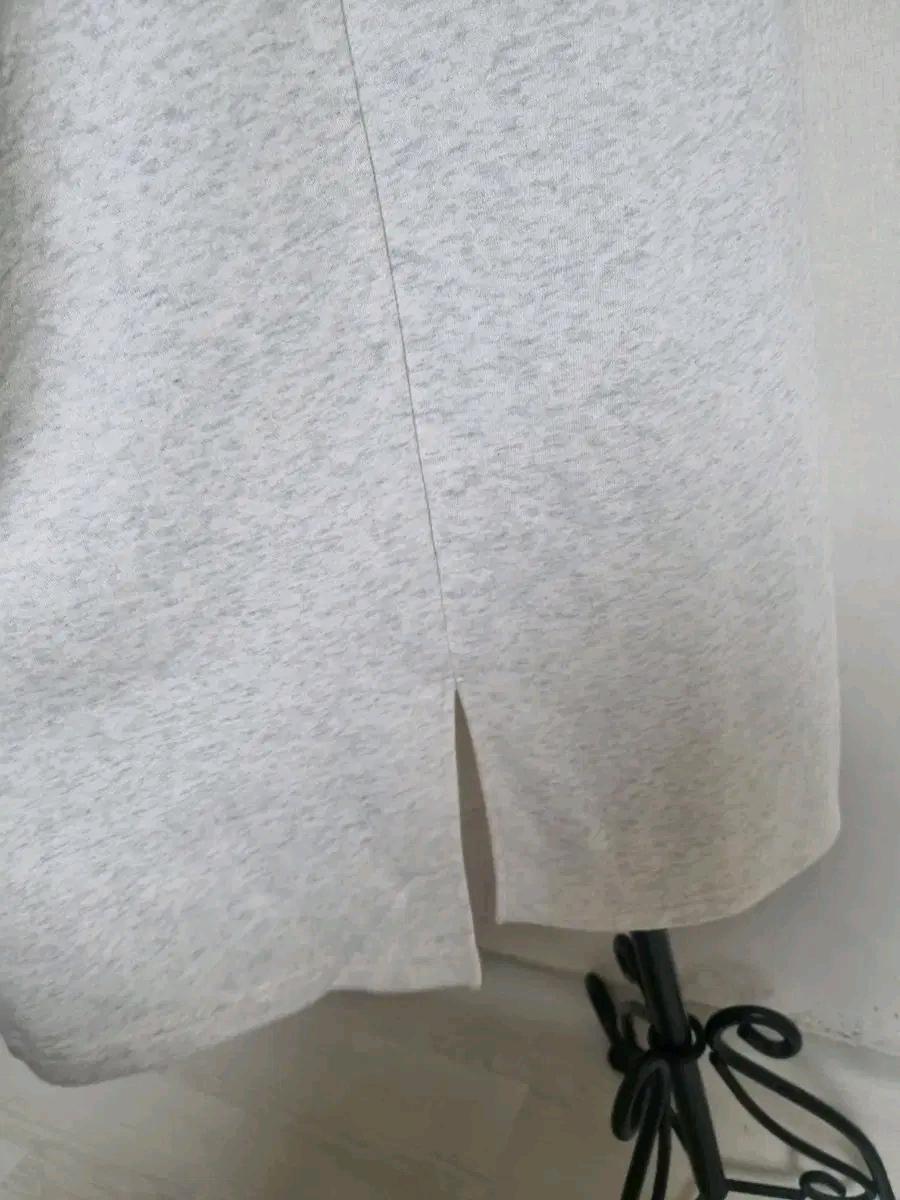 L326  롱 기장 멜란지 그레이 원피스 5