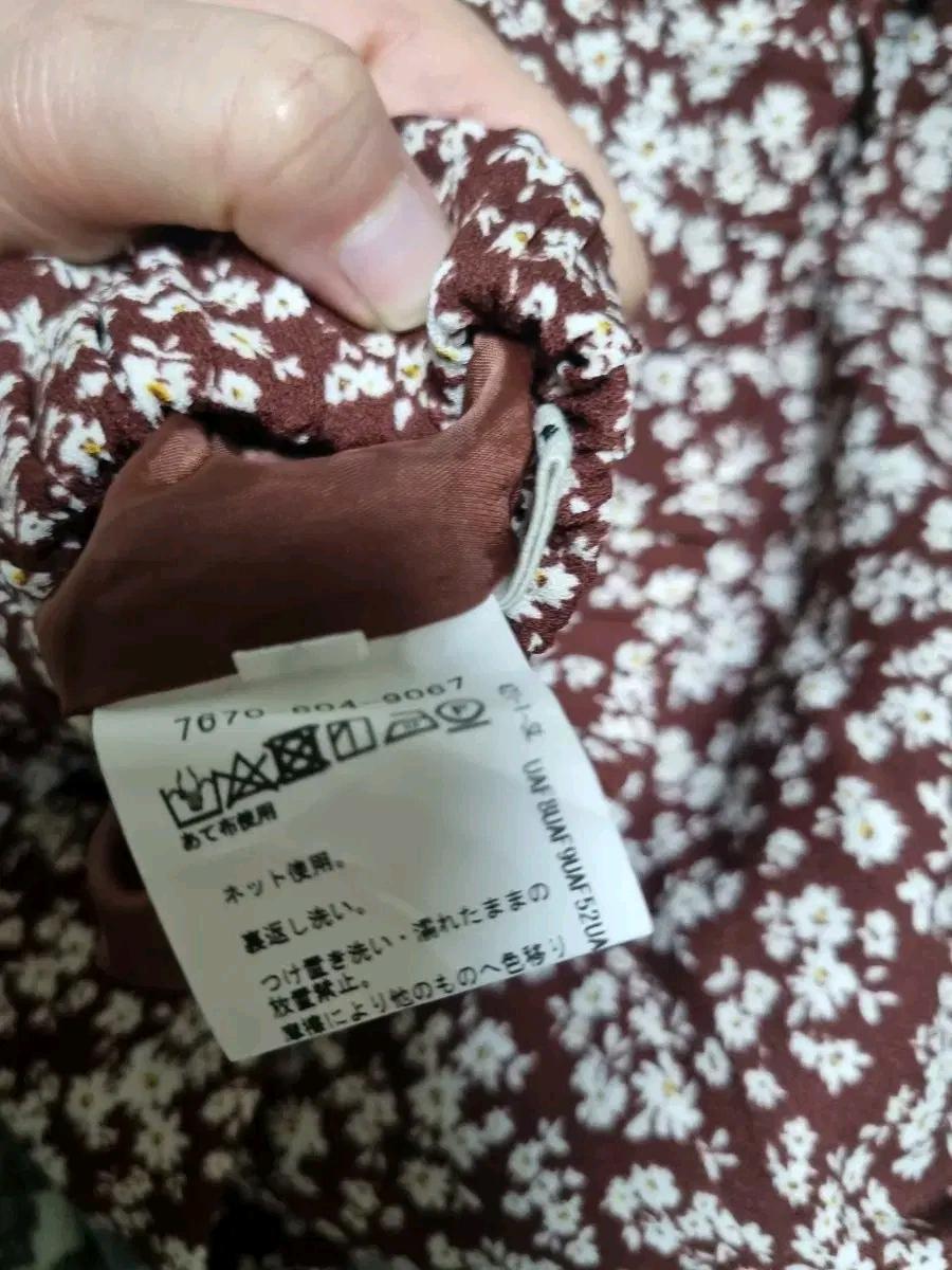 LS202 플라워 롱 스커트 브라운 꽃무늬 7