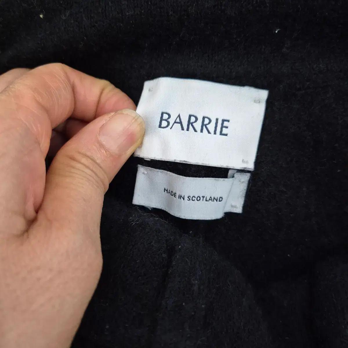 BARRIE 카고 팬츠 블랙 털바지 3