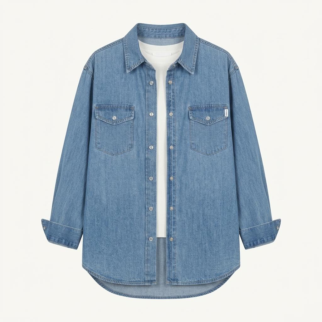 튜드먼트 워싱 데님 셔츠 블루 1