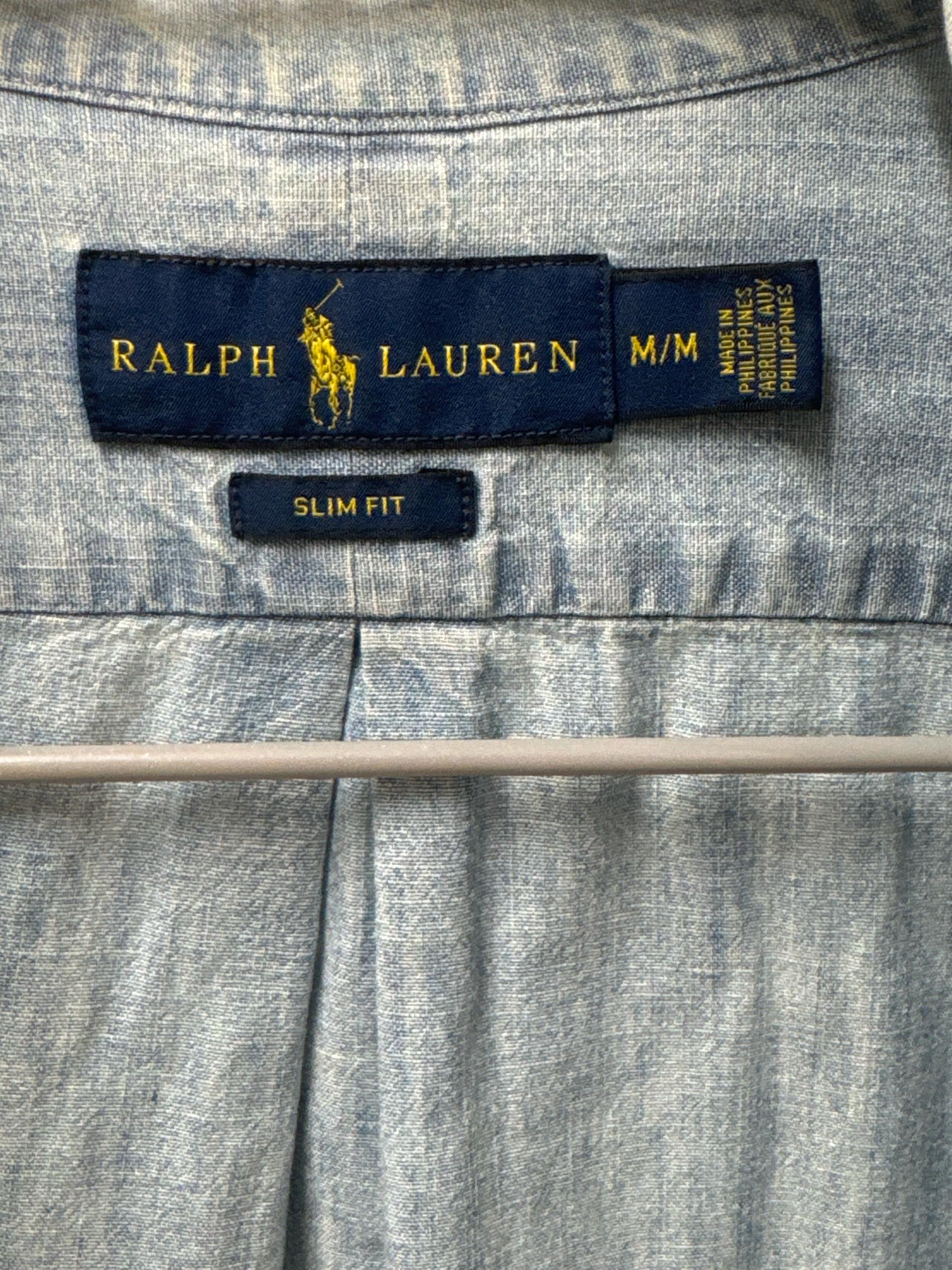 폴로 랄프로렌 슬림핏 데님 셔츠 M 3