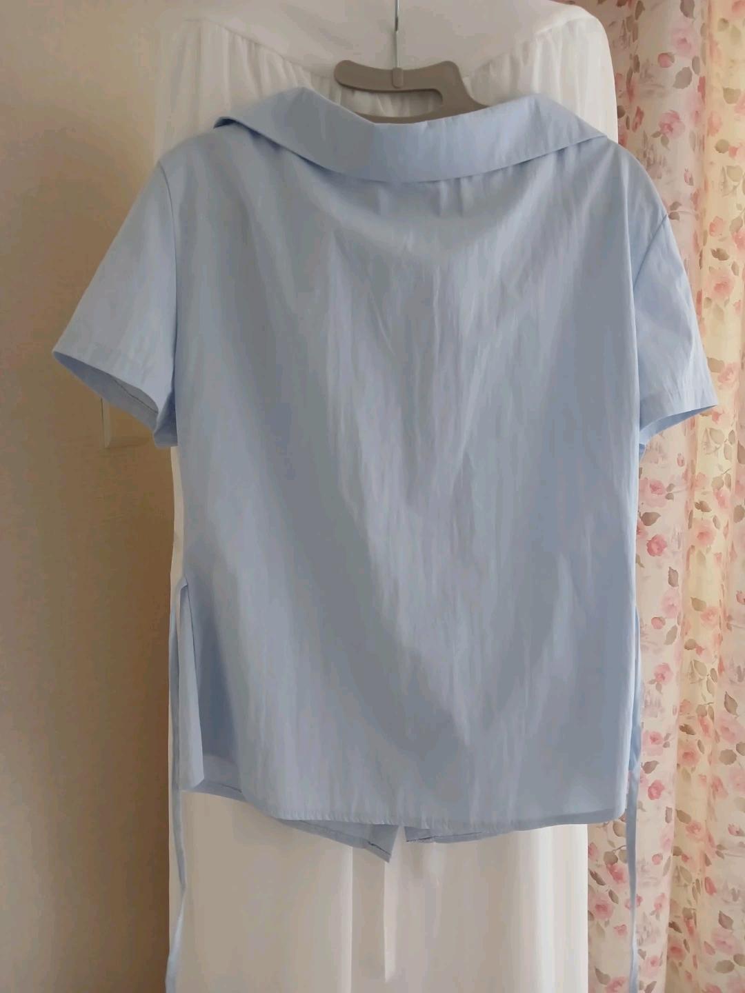 하늘색 반팔 셔츠  새상품   3