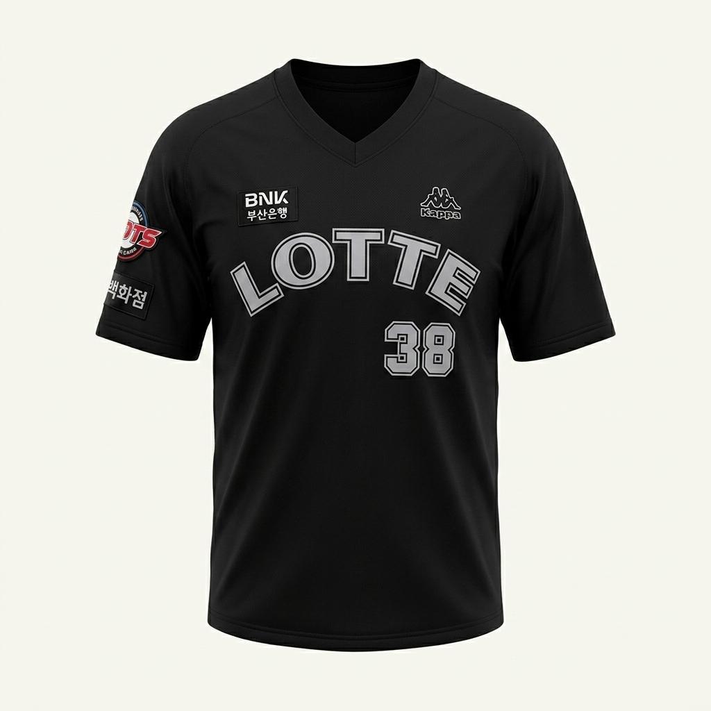 남0008270 롯데 자이언츠 문경찬 유니폼 블랙 4XL 1