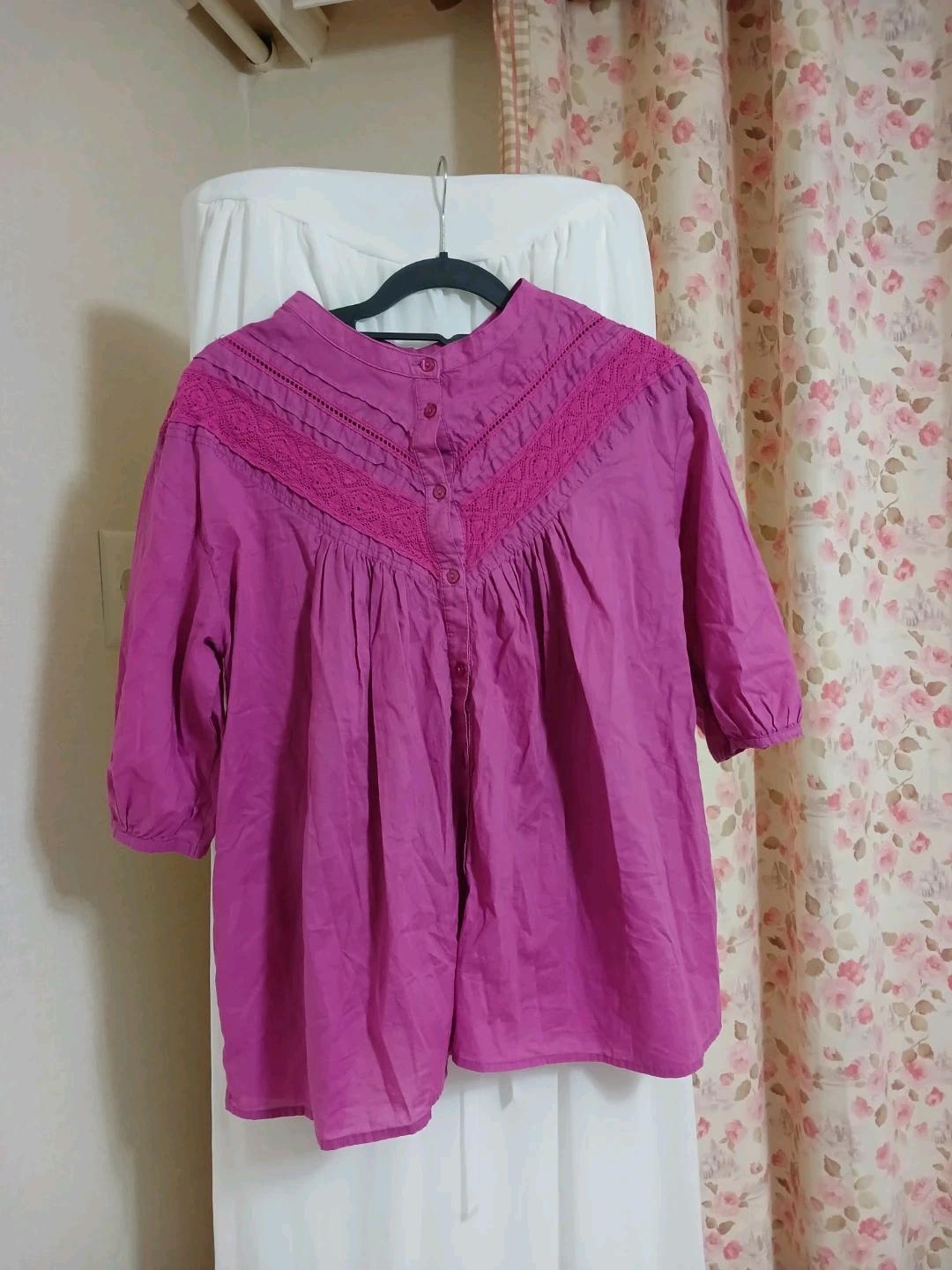 studio CLIP  일본  퍼플색 블라우스  3