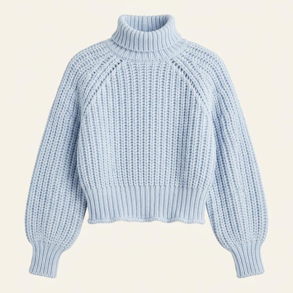 H&M 청키 폴라 니트 스웨터