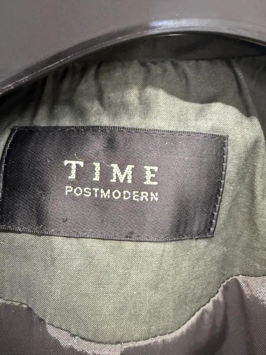 TIME 타임 트렌치 코트 카키색 M 4