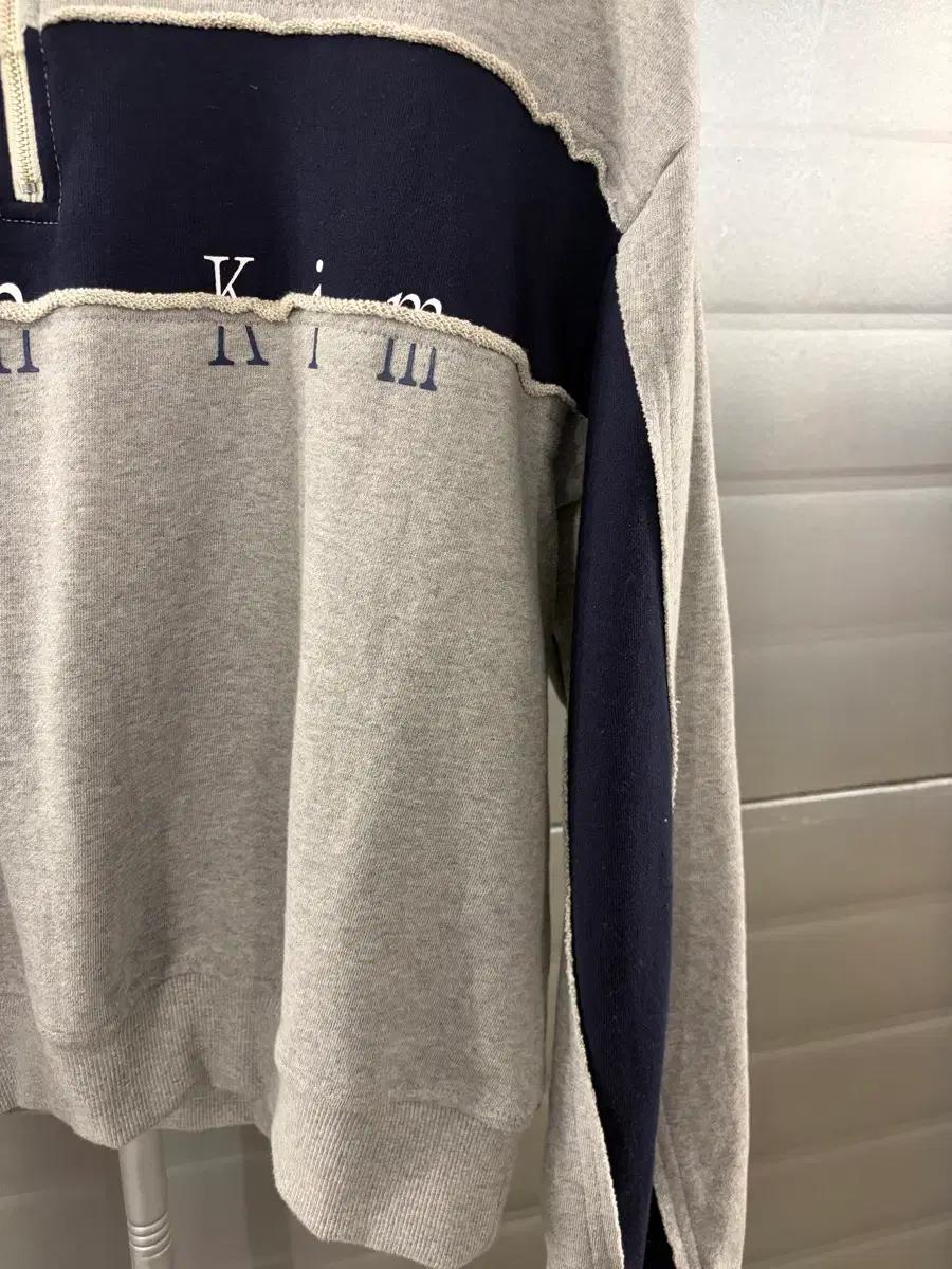 Matin Kim logo half zip sweatshirt S 5