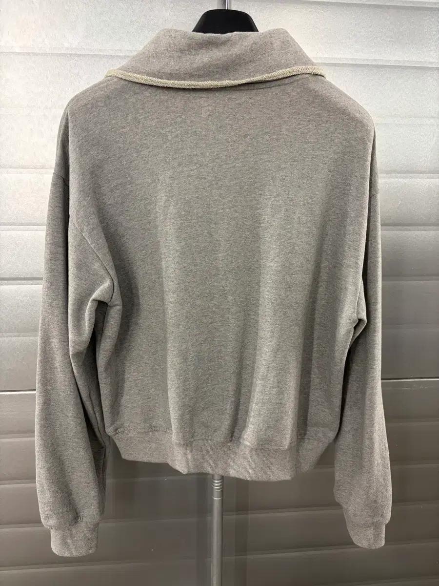 Matin Kim logo half zip sweatshirt S 7