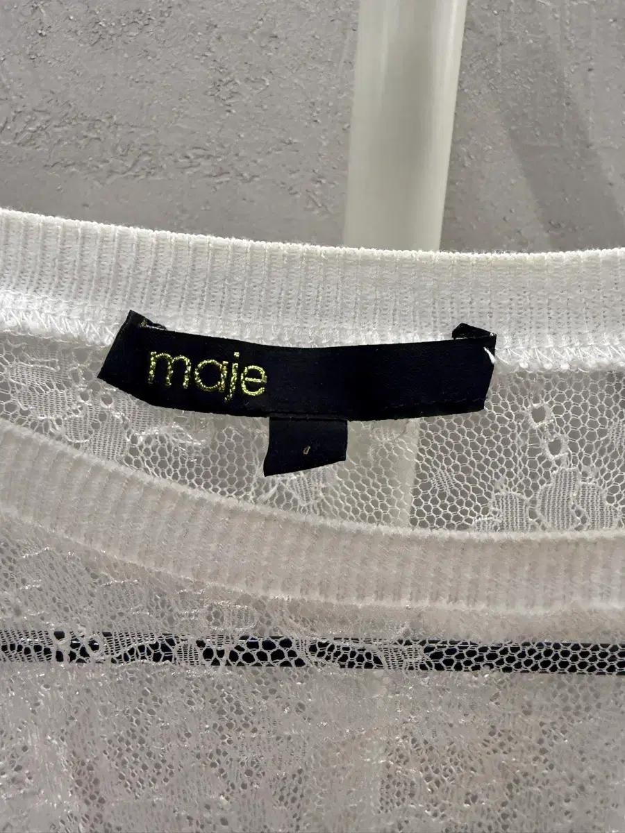 maje 마쥬 레이스 블라우스 화이트 4