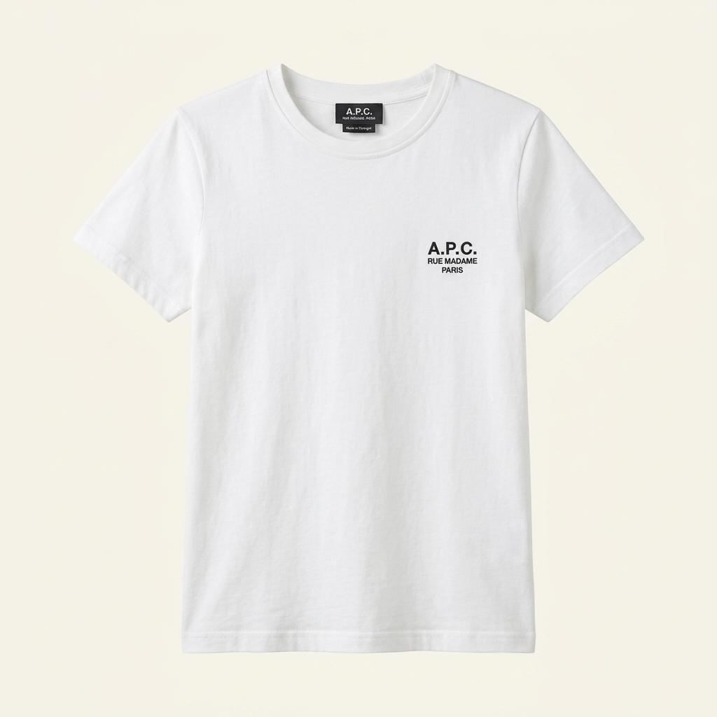 아페쎄 A.P.C. 로고 화이트 반팔 티셔츠 1