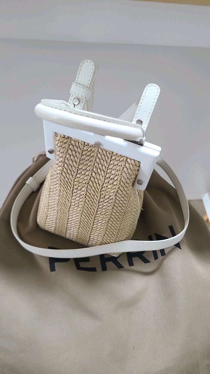 페랑 파리 라피아 스몰 토트백 7