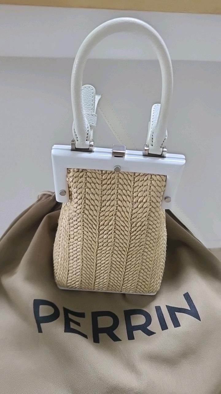 페랑 파리 라피아 스몰 토트백 4